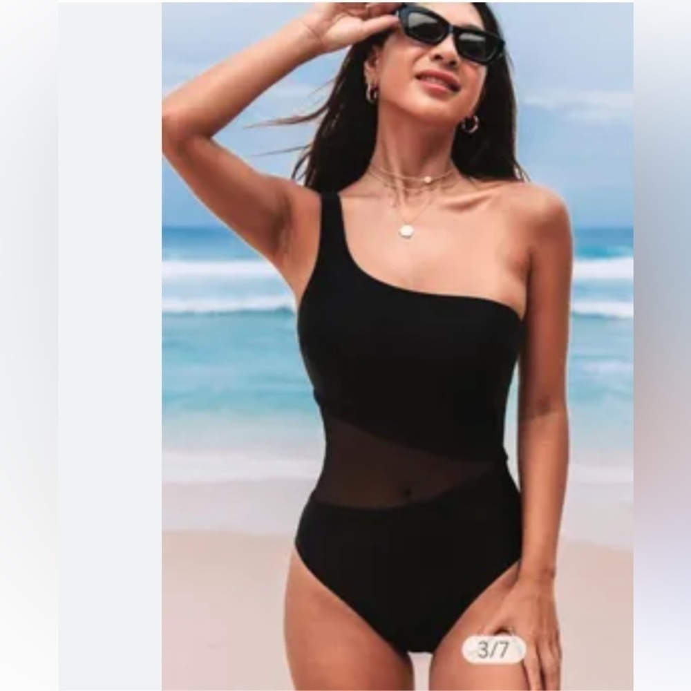 Cupshe mesh swimsuit one piece NWT